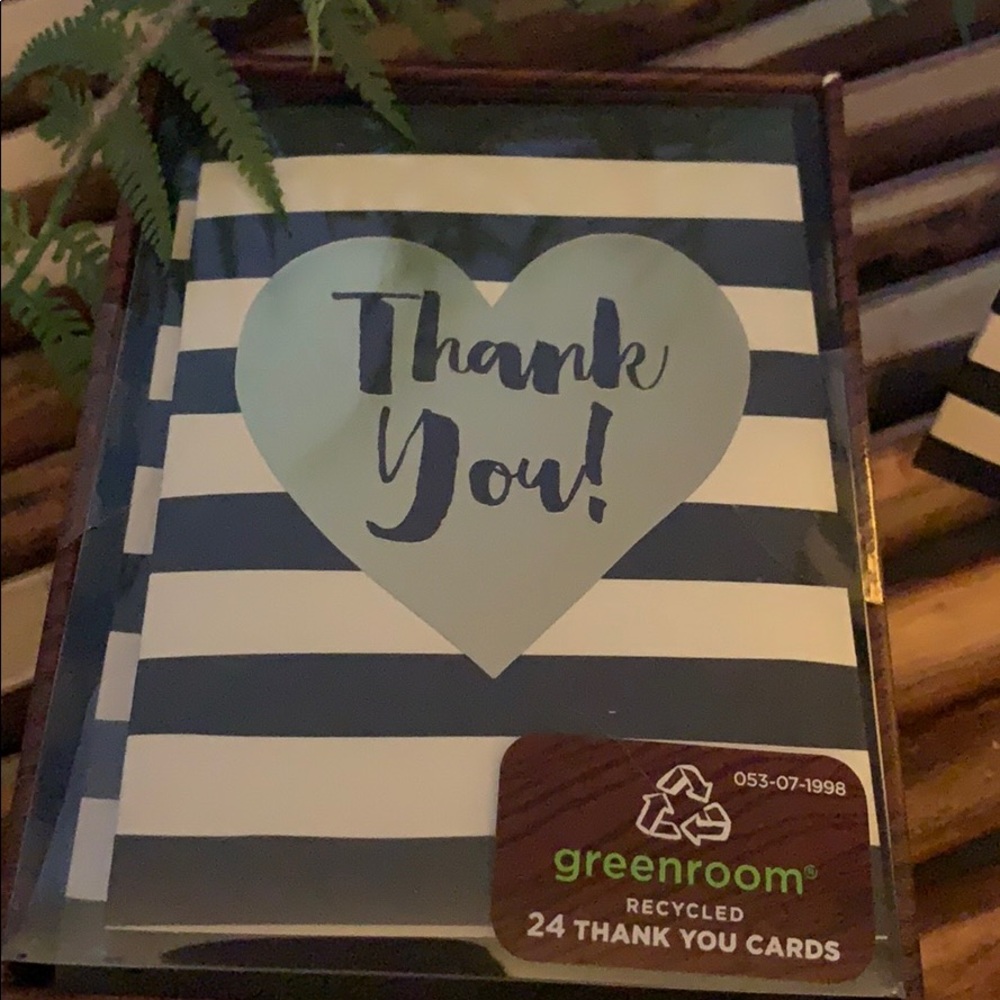 Box of 24 blank Thank You cards - recycled ❤️